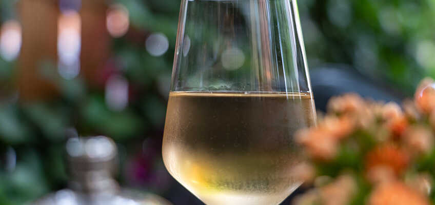 glass of Dandelion Wine